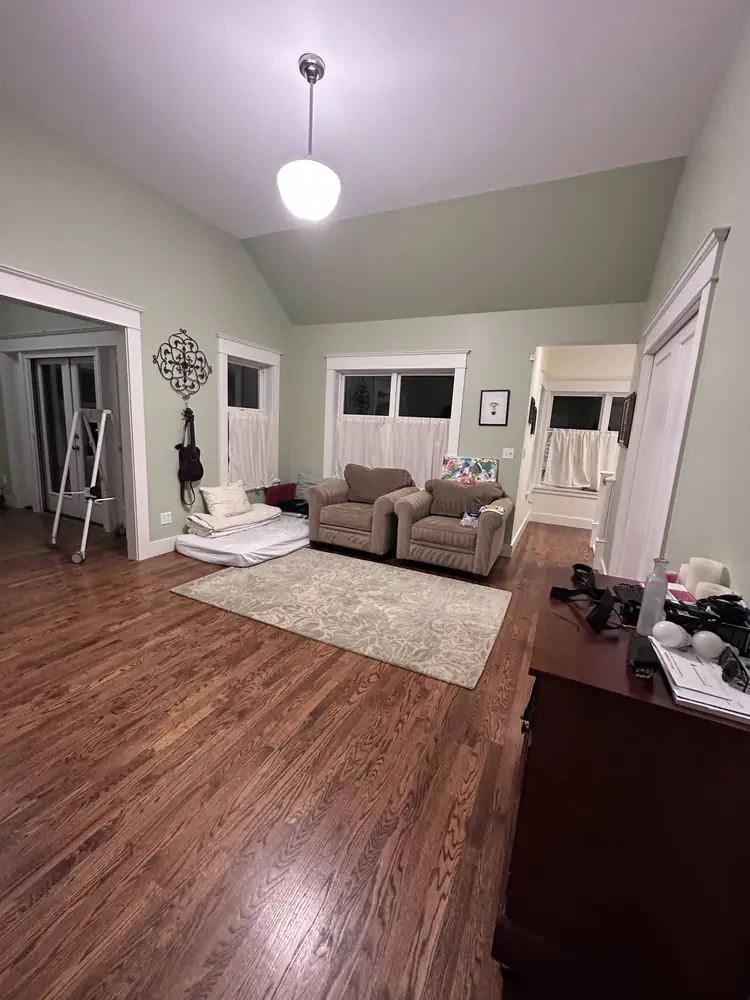 Clean living room in a Seattle home